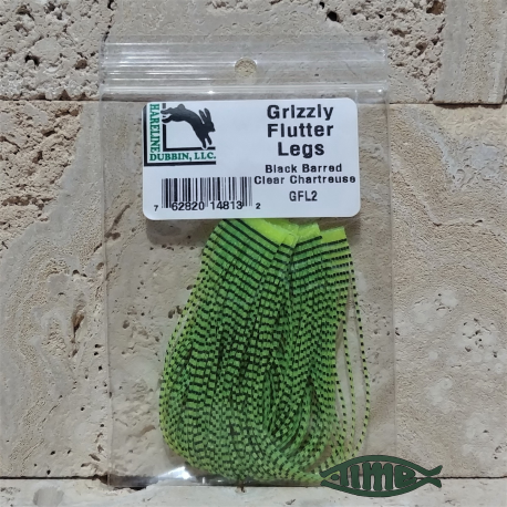 Hareline Grizzly Flutter Legs